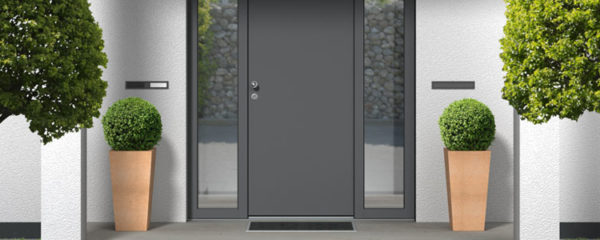 Portes d'entrée en aluminium